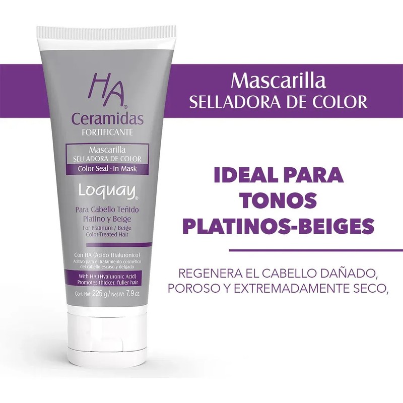 Ceramidas Color Cabello Platinos Beige Escasos Delgados Fort