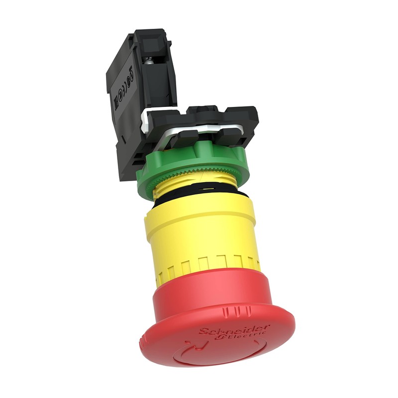 Emergency Stop Push Button, Plastic, Red