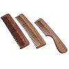 HealthGoodsIn - Set of 3 Pure Neem Wood Combs for