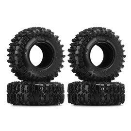 INJORA 1.3"Tires -S5 Cling On Tires 70 * 26mm for SCX24 TRX4M AX24 1/18 1/24 Micro Crawler,T1320
