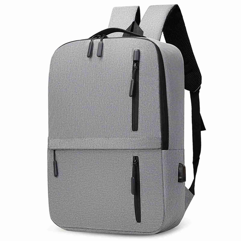 Men's Business Bag Set USB High Capacity Laptop Backpack Double