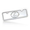 Lexus Logo Half-Size Chrome Steel License Plate Kit