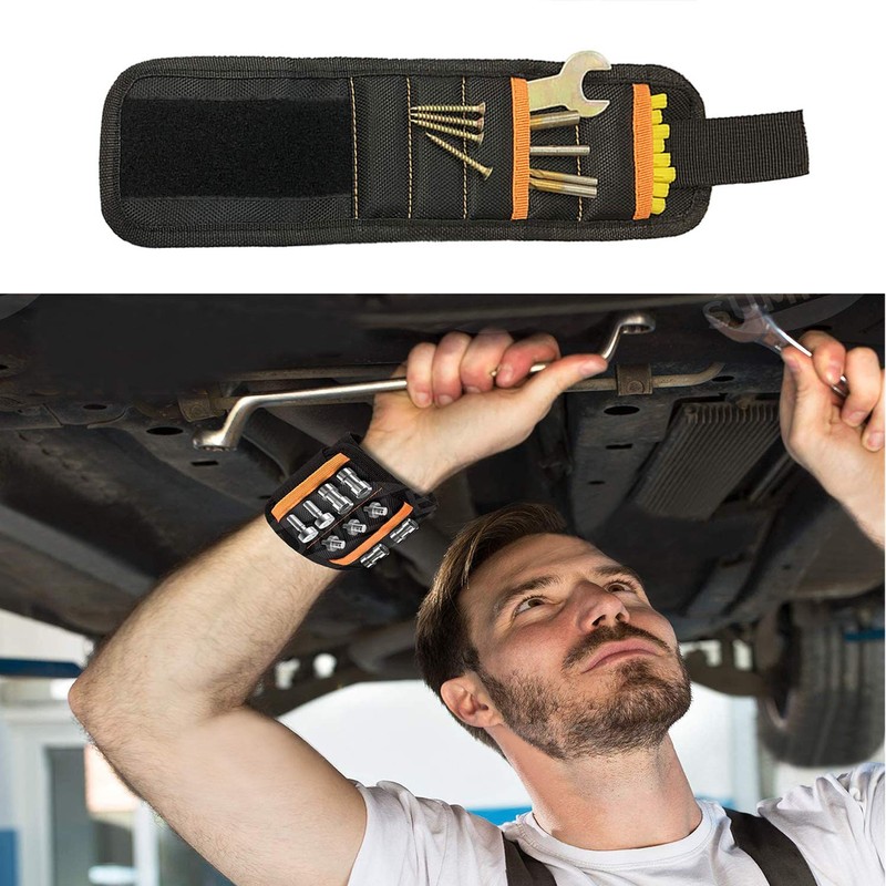 Magnetic Wristband, DIY Tool Gift for Father Tool Belt with