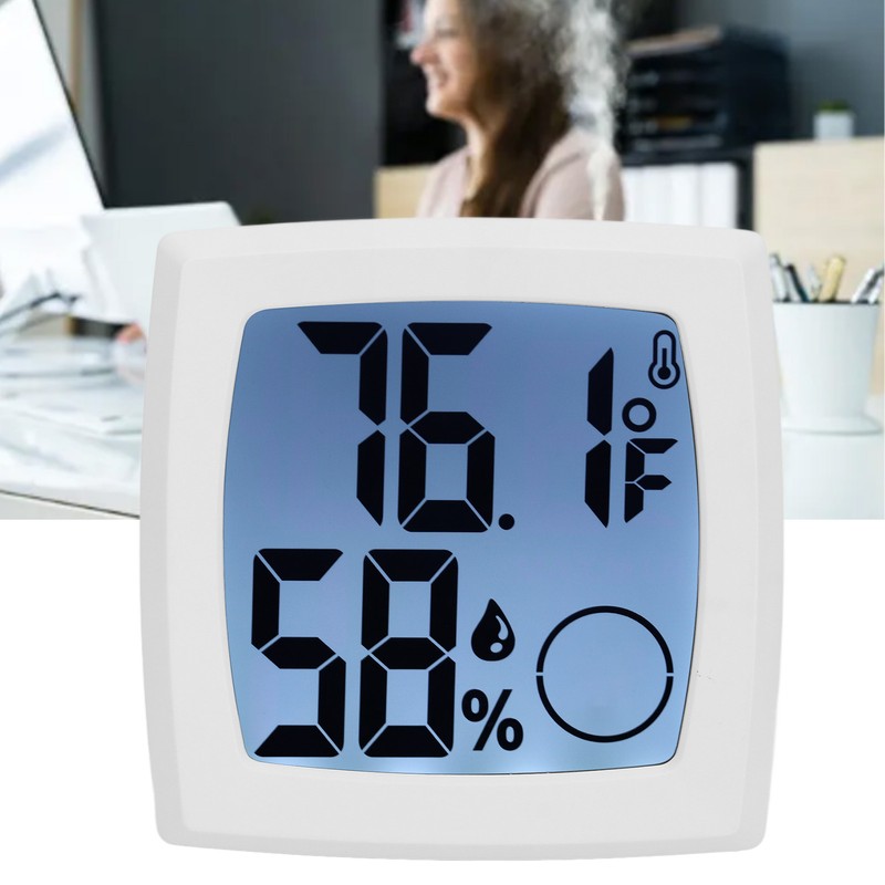 Multifunctional Indoor Thermometer Tabletop Thermo Hygrometer Minimalist Digital Hygrometer