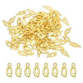 PATIKIL Letter Charm, 100 Pcs Alphabet Initial Pendant Charm Bulk Cute DIY for Jewelry Making Bracelets Earrings Necklace Crafts, Gold Tone, Letter Q