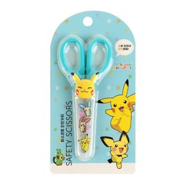 1 Count Pikachu Safety Scissors with Cover (Skyblue)