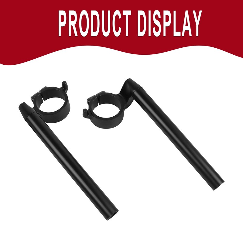 WORLDMOTOP Motorcycle 48mm Fork Clip-On Handlebars 7/8" Clip On Tube
