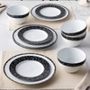 Noritake Black Rill 12-Piece Set, Service for 4 in Black/White