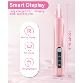 Birshe Dog Clipper, Cat Dogs, Quiet Clipper, Dog Clipper, Trimmer for Pets, Silent Cat Clipper Low Vibration Noise Reduction Pet Shaver LED Lighting