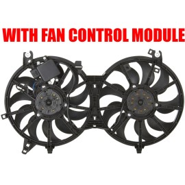 SunbeltRadiators New Radiator Condenser Fan Assembly For 2009-2019 Nissan 370Z 3.7L