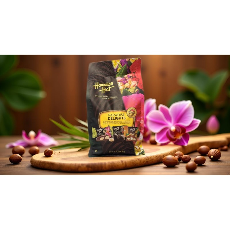 Hawaiian Host Paradise Collection - Paradise Delights Assorted Chocolate Macadamia