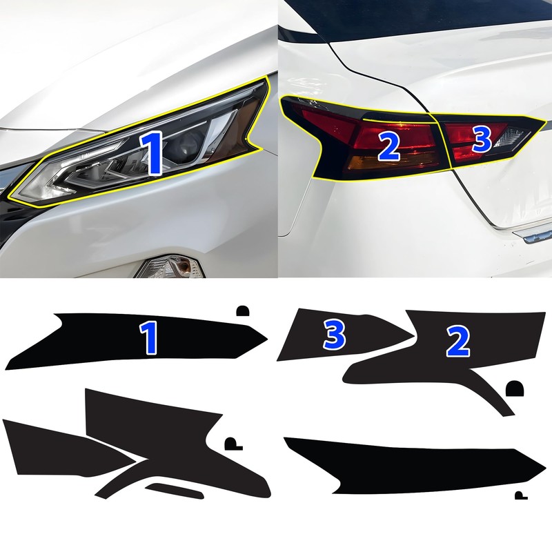 BOGAR TECH DESIGNS Full Headlight Taillight Tint Kit Compatible with