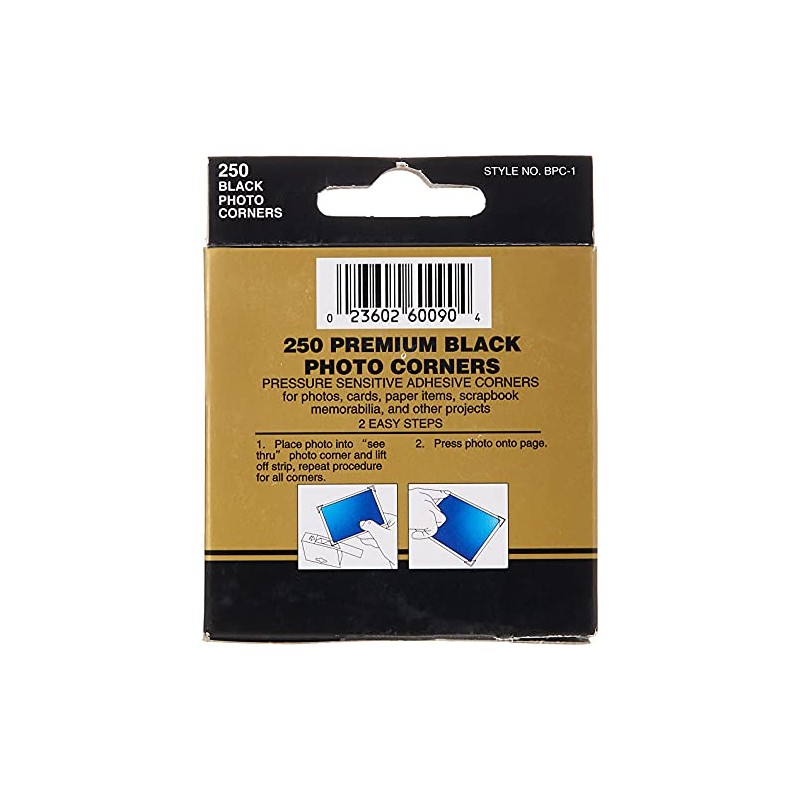 Pioneer Photo Albums Pioneer Photo BPC-1 Corners Black 250Pk