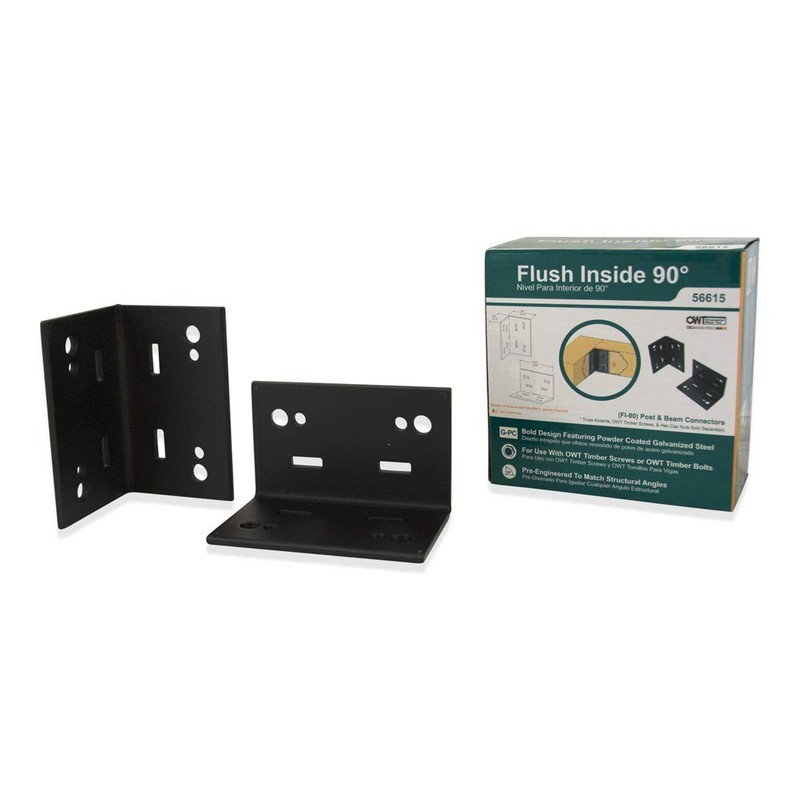 Ozco Building Products 56615 Flush Inside 90-degree Plate Connector (2