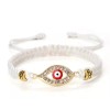 Evil Eye Bracelet (White & Golden)