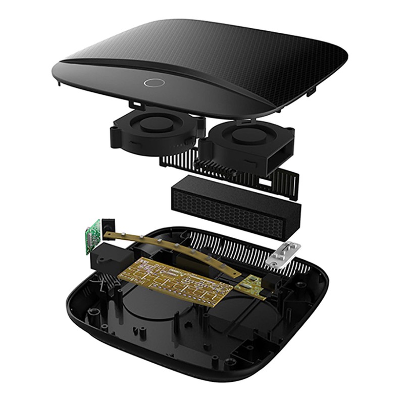 Platinet PCAPCHC Portable Air Purifier for Car, Black, 18 x