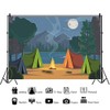 Yeele 7x5ft Forest Camping Backdrop Summer Camp Bonfire Photography Background