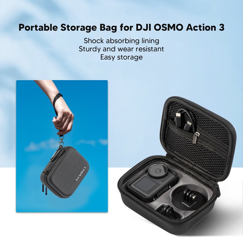Portable Action Camera Protective Storage Bag Hard Shell Carrying Case