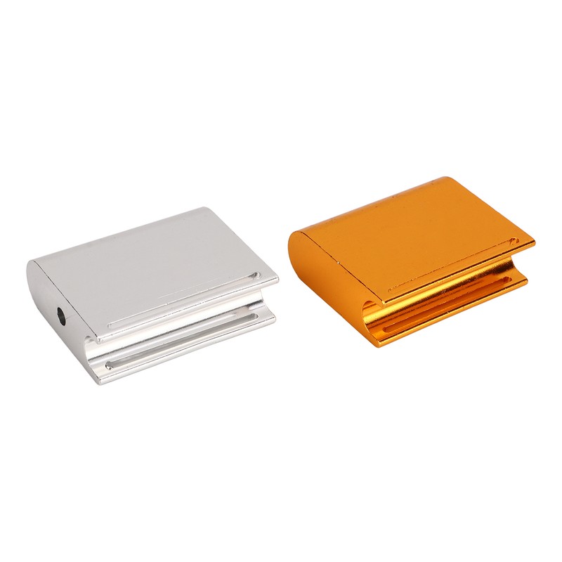 2pcs Leather Edge Slicker Gold Silver Aluminium Alloy Leather Trimming