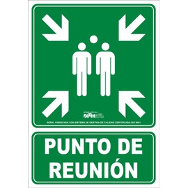 blendend Strong and lightweight PVC sign ideal for evacuations and emergency safety