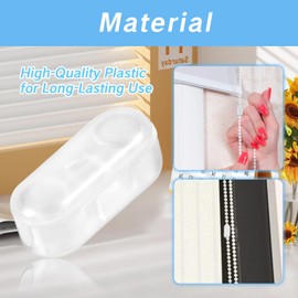 30 Pack Ball Chain Connectors Assorted Roller Shade Bead Chain Connectors Ball Chain Cord Connector Clips for Vertical and Roman Blinds Replacement Parts