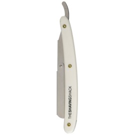Shaving Shack Shavette Straight Razor (White)