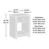 Sauder River Ranch Night Stand, Grand Walnut Finish