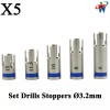 DSI 5pcs Dental Drill Stoppers Ø3.2mm Surg ical Tools Burs