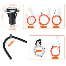 onlyfire Gas Grill Igniter Kit for Weber Genesis II 410 & 210 Series Gas Grills(Model Years 2017 and Newer), Replacement Igniter Parts for Weber 66355