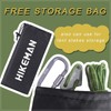 Hikeman 4 Pack Camping Rope with Locking Carabiner Clip,4mm Reflective
