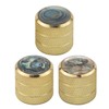 Swhmc 3pcs Gold Electric Guitar Knobs Inlaid Shell Top Knobs