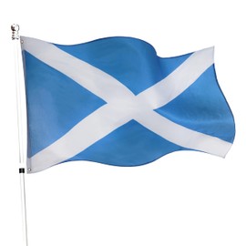 Scotland Flag St Andrew's Day Fancy Dress Decoration - Scottish Large Flag with Grommets Approx 5 Ft x 3 Ft - Football, Rugby - Sporting Events, Street Parties, Festivals and Celebrations - Pack Of 1