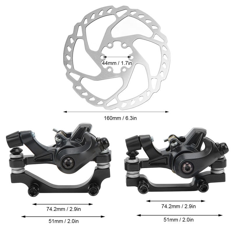 WAKE Bicycle Disc Brake Kit Bike Aluminum Alloy Front Rear