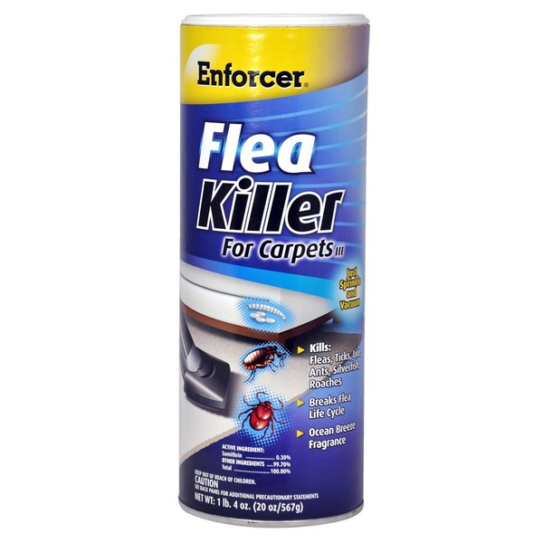Enforcer Flea Killer For Carpets Multiple Insects Powder 20 Oz