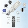 Meewata Outdoor Solar Street Light, Motion Activated Dusk to Dawn