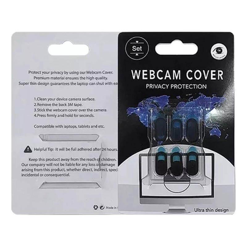 THE9SHOP Cubre Webcam 6 Pack Cubierta Anti Espia Camara Con