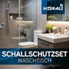 kör4u Soundproofing Set for Washbasins up to 550 mm, Complete