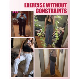 Showitty 1/3 Pack Wide Leg Yoga Pants for Women, Comfy Lounge Pajama Sweatpants Loose Causal Palazzo with Pockets