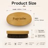 Boar Bristle Beard Brush Wooden Grooming Tool for Mustache Care