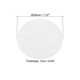 PATIKIL 35mm/1.37inch Foam Lid Liner, 100Pcs PS Foam Resistant Tamper Pressure Sensitive Seal for Bottle Cap Liners Seals, White Red