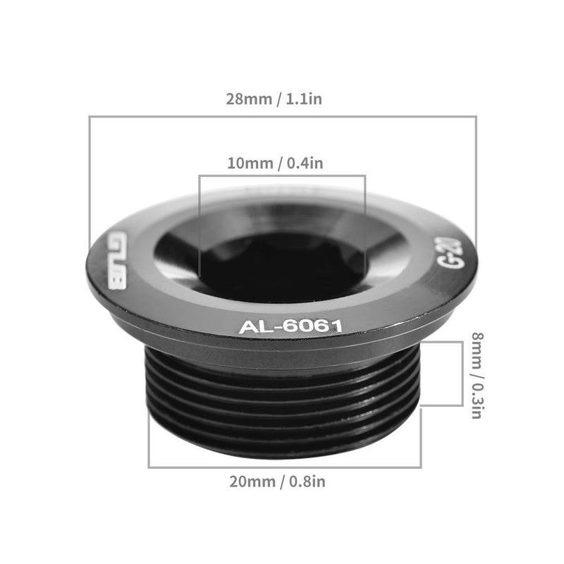 Crank Arm Screws,Crankset Arm Bolt Durability Aluminum Alloy Threads Crankset
