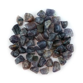 CRYSTALINES 100cts Natural Raw Blue Iolite Gemstones, Wholesale Rough Stones, High Grade Healing Crystals, DIY Hand-Crafts, Jewelry Making, Polished Loose Stones, Gems Collections