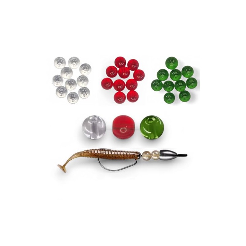 FISHIN ADDICT Glass Beads for Lure Fishing - 4mm, 6mm,