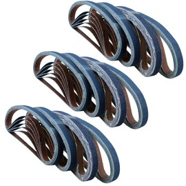 10mm Air Finger Zirconium Sander Sanding Belts 330mm x 10mm Mixed Grit 75pk