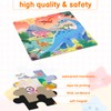 Kaisibum 2 Sets Magnetic Puzzles for Children, 25-30-42 Pieces Dinosaur