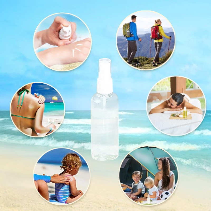 MUUZLL Spray Bottles 6 pcs, Refillable Cosmetic Spray Bottles, Small