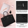 RAINSMORE Laptop Bag for Women 15.6 Inch Waterproof Leather Laptop