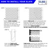 Tube Slats Made in America Privacy Inserts for Chain-Link Fence,