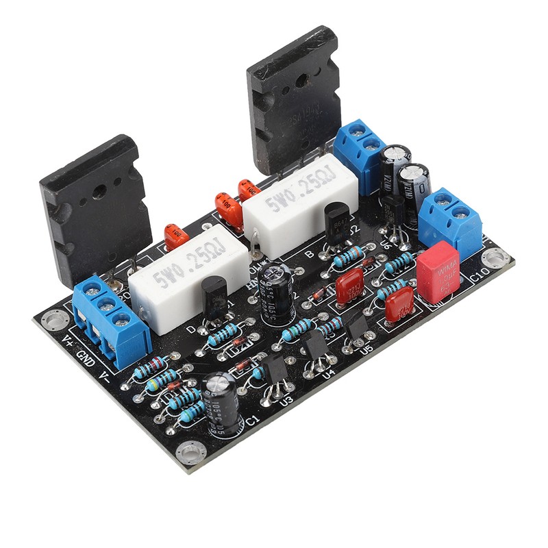 2SC5200+2SA1943 Power Amplifier Board 100W Amp Speaker Circuit Protection Board