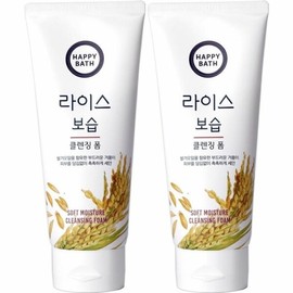 Happy Bath Rice Moisturizing Cleansing Foam 200gx2 (WB6D21E) / 해피바스 라이스 보습 클렌징폼 200gx2개 (WB6D21E)